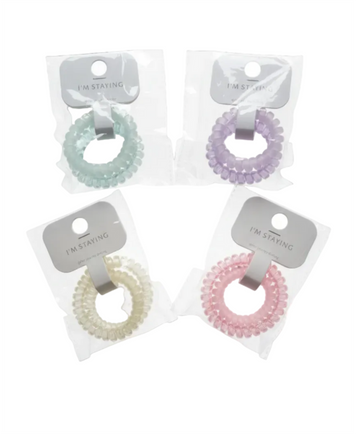 Matte Spiral Hair Ties