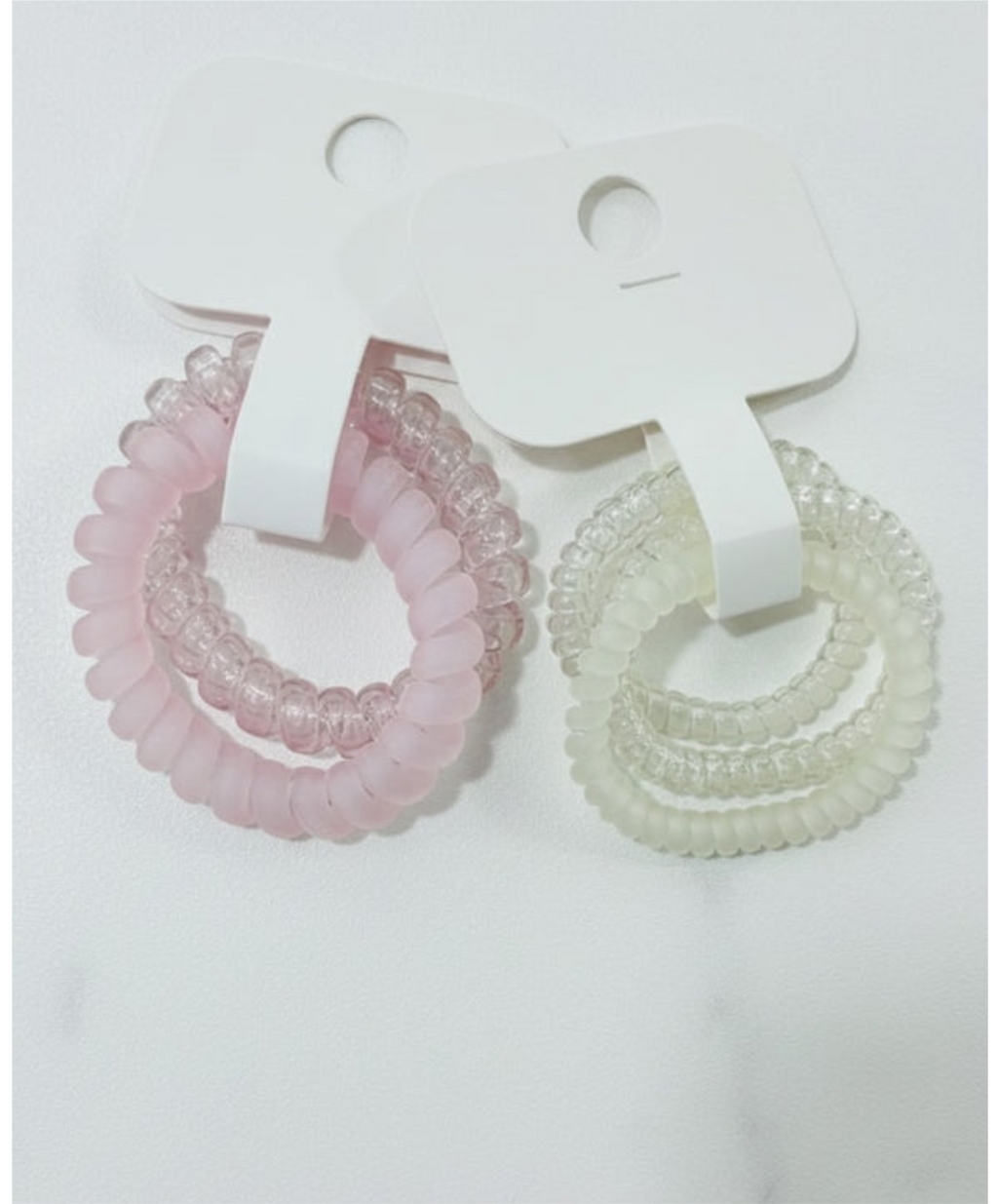 Matte Spiral Hair Ties