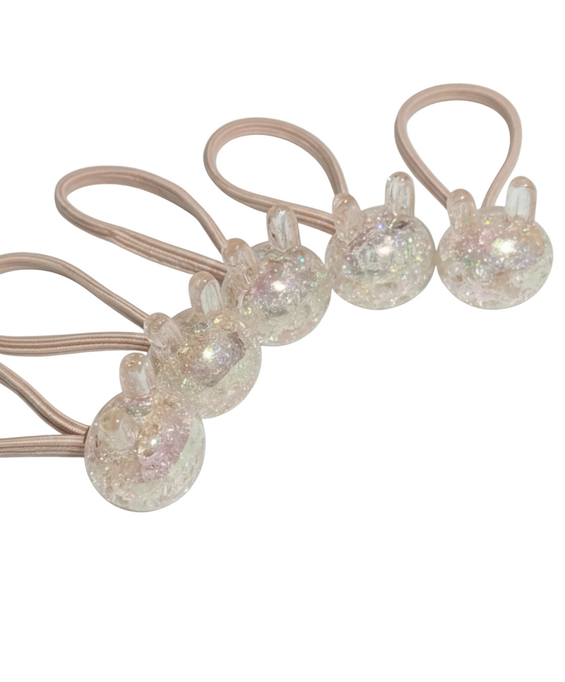 Crystal Shine Kids Hair Ponies (Pack of 4)