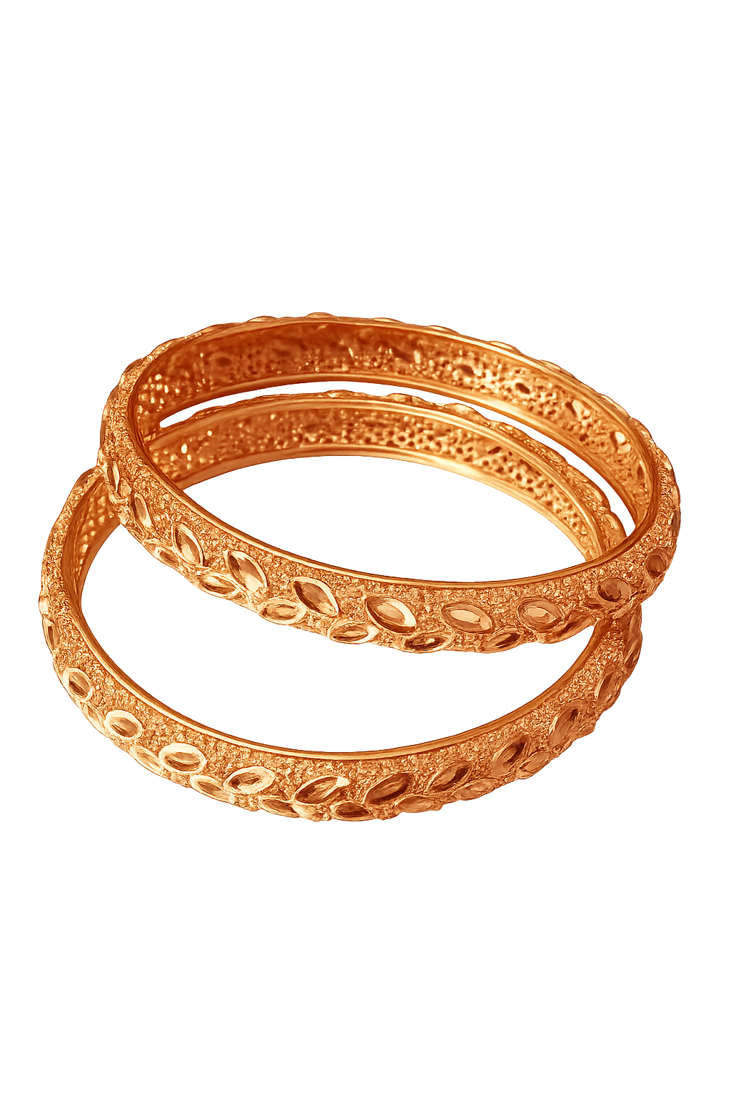 Elegant Rose Gold Designer Bangles Set for Women – Fancy Party Wear Bracelets