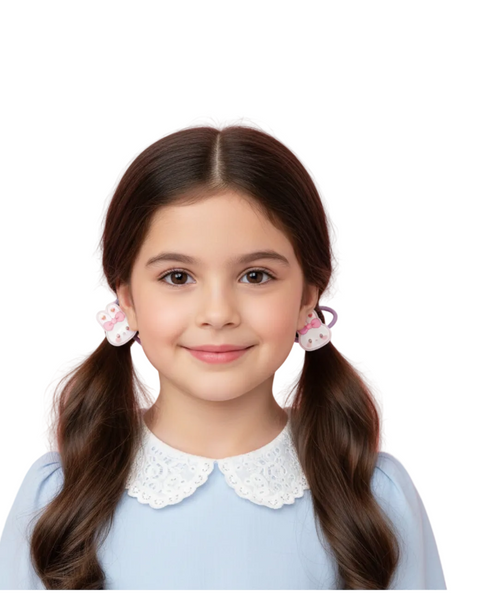 Bunny Hair Rubber Band Set (pack of 5)