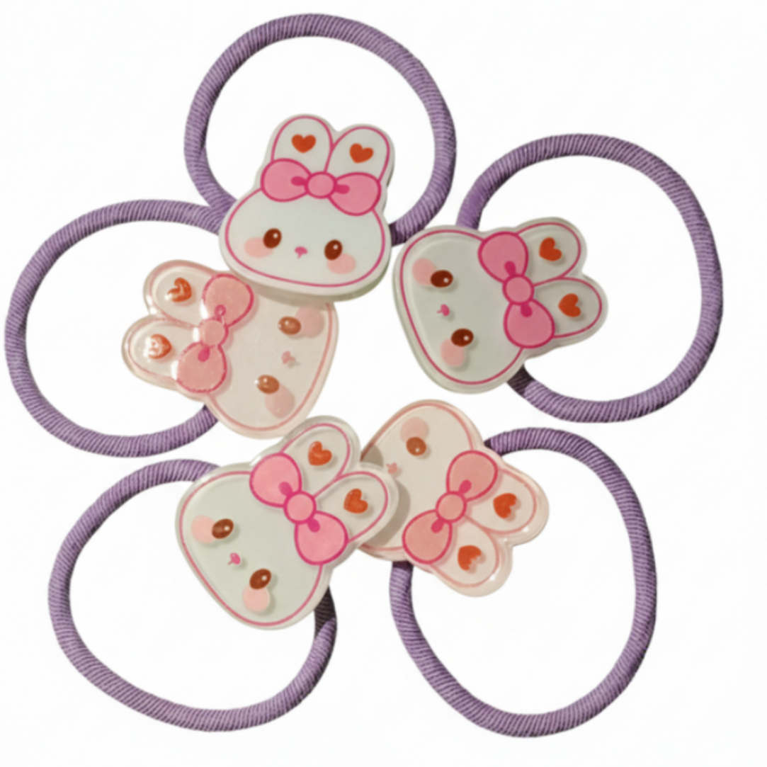 Bunny Hair Rubber Band Set