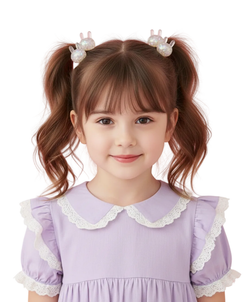 Crystal Shine Kids Hair Ponies (Pack of 4)