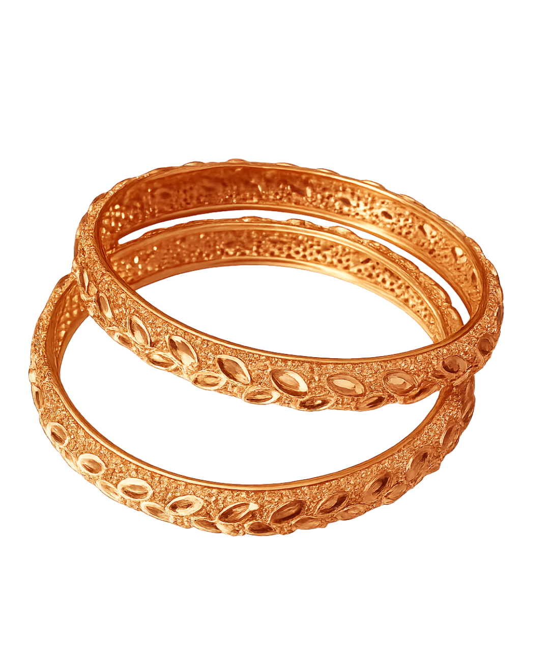Elegant Rose Gold Designer Bangles Set for Women – Fancy Party Wear Bracelets