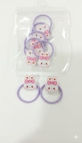 Adorable Bunny Hair Rubber Band Set (pack of 4)